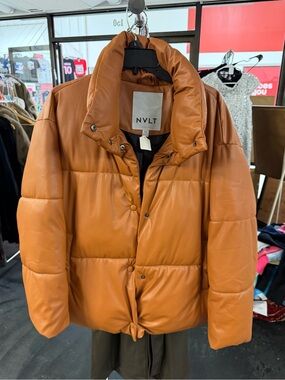 NVLT Caramel Tan Puffer Coat